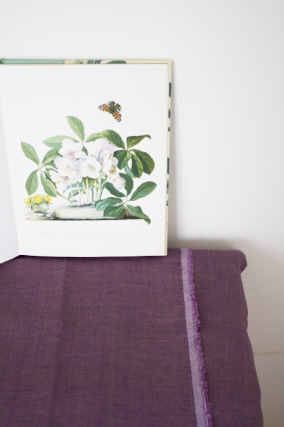 LINNET linen chambray クリスマスローズ