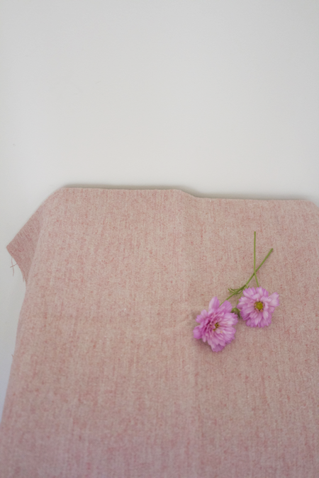 リネンウール ローズレッド