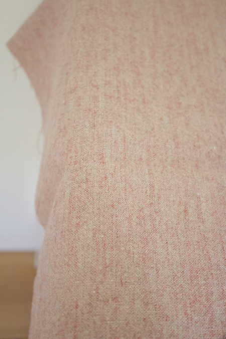 リネンウール ローズレッド