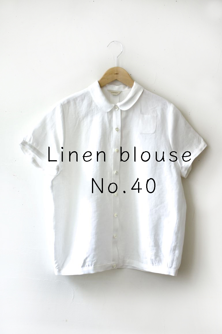 製品No.40丸衿ブラウス半袖