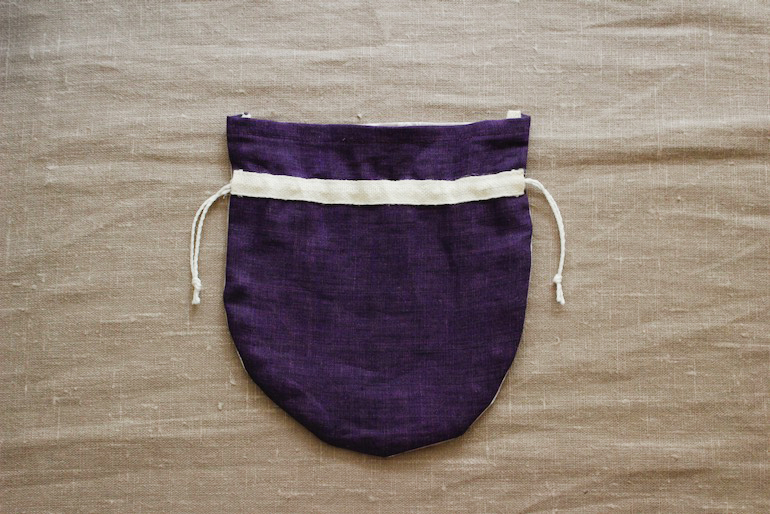 ポーチ巾着セット71<br />Rose Dotピジョングレ-