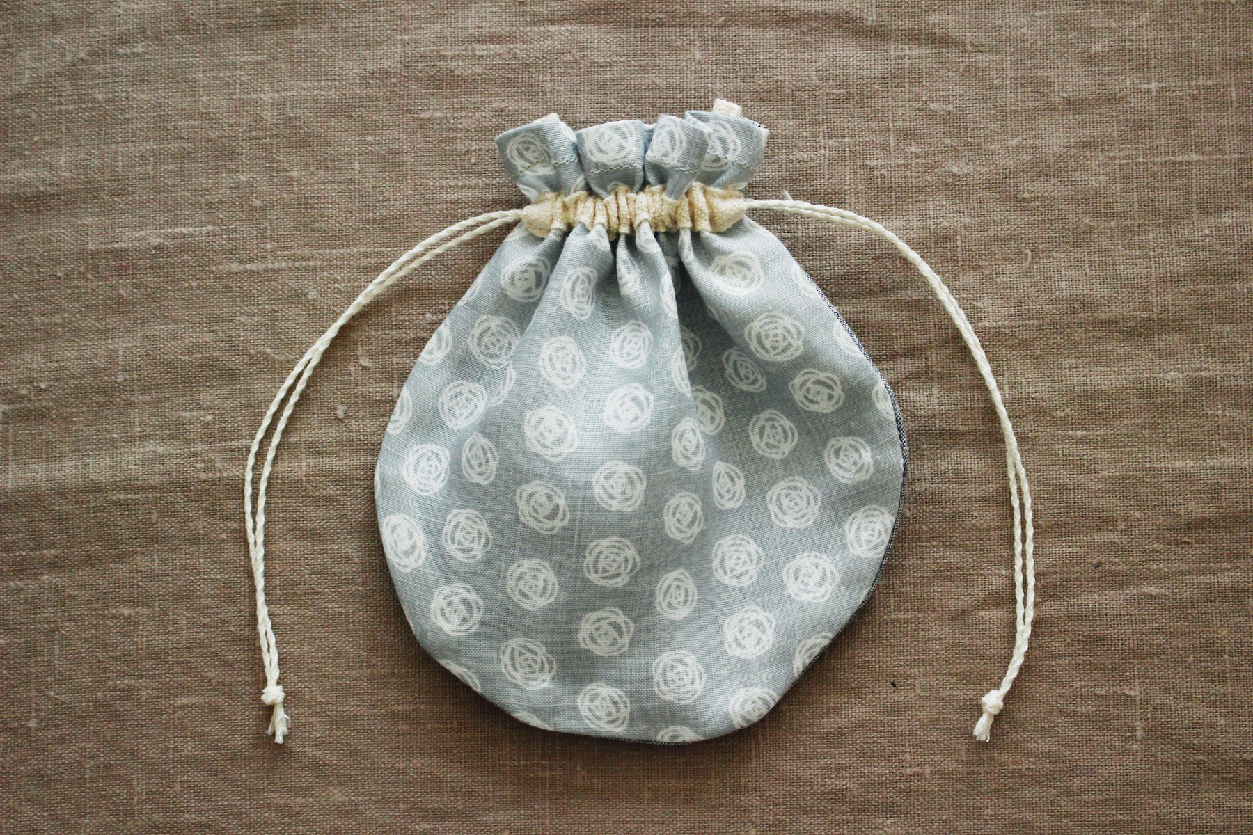 ポーチ巾着セット71<br />Rose Dotパ-ルグレ-