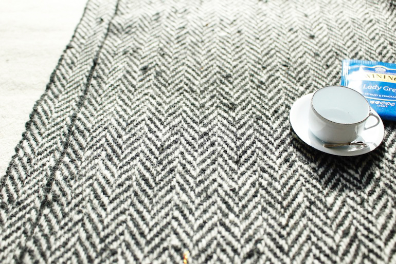 Jwウールヘリンボーン50-15  <br />黒