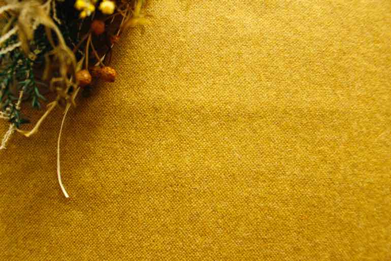 IW ウールツイードコレット <br />イエロ-