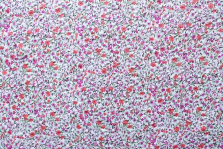 Jc80ローンリップル タイニーフラワー<br />赤