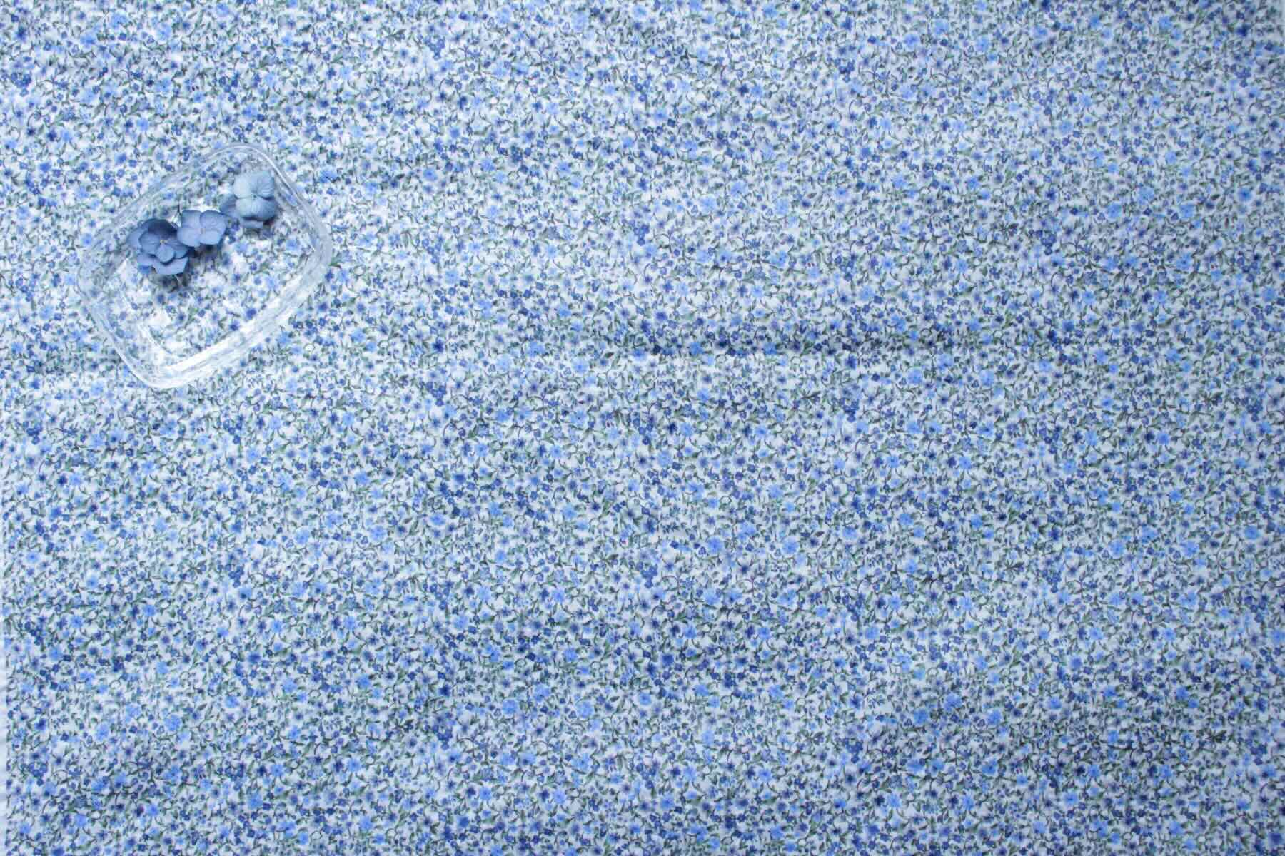 Jc80ローンリップル タイニーフラワー<br />青