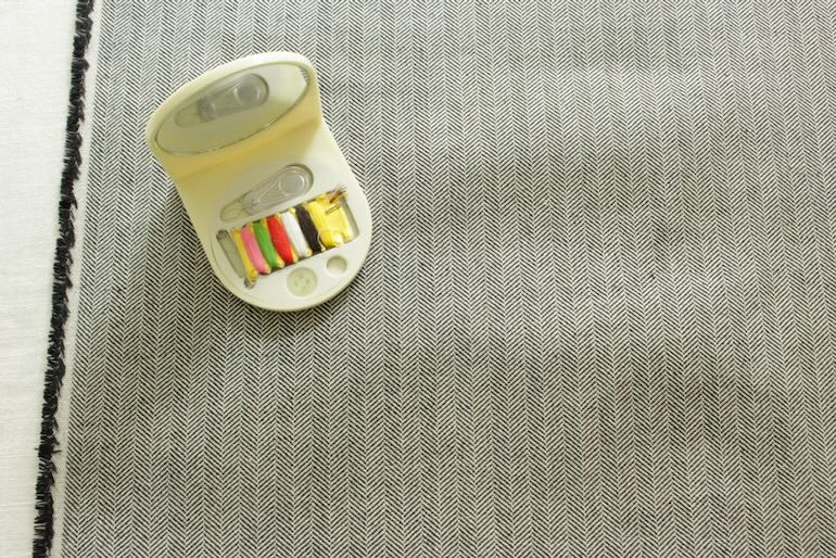 JC30双糸インディゴヘリンボーン<br />ライトBe× IB