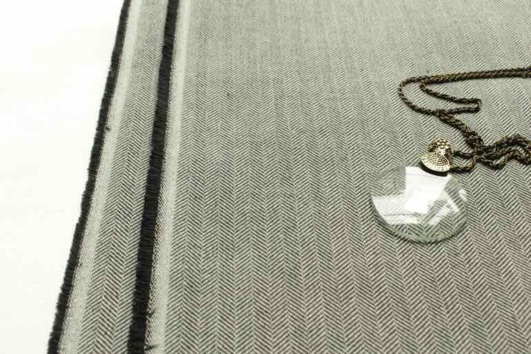 JC30双糸インディゴヘリンボーン<br />ダ-クBe × IB