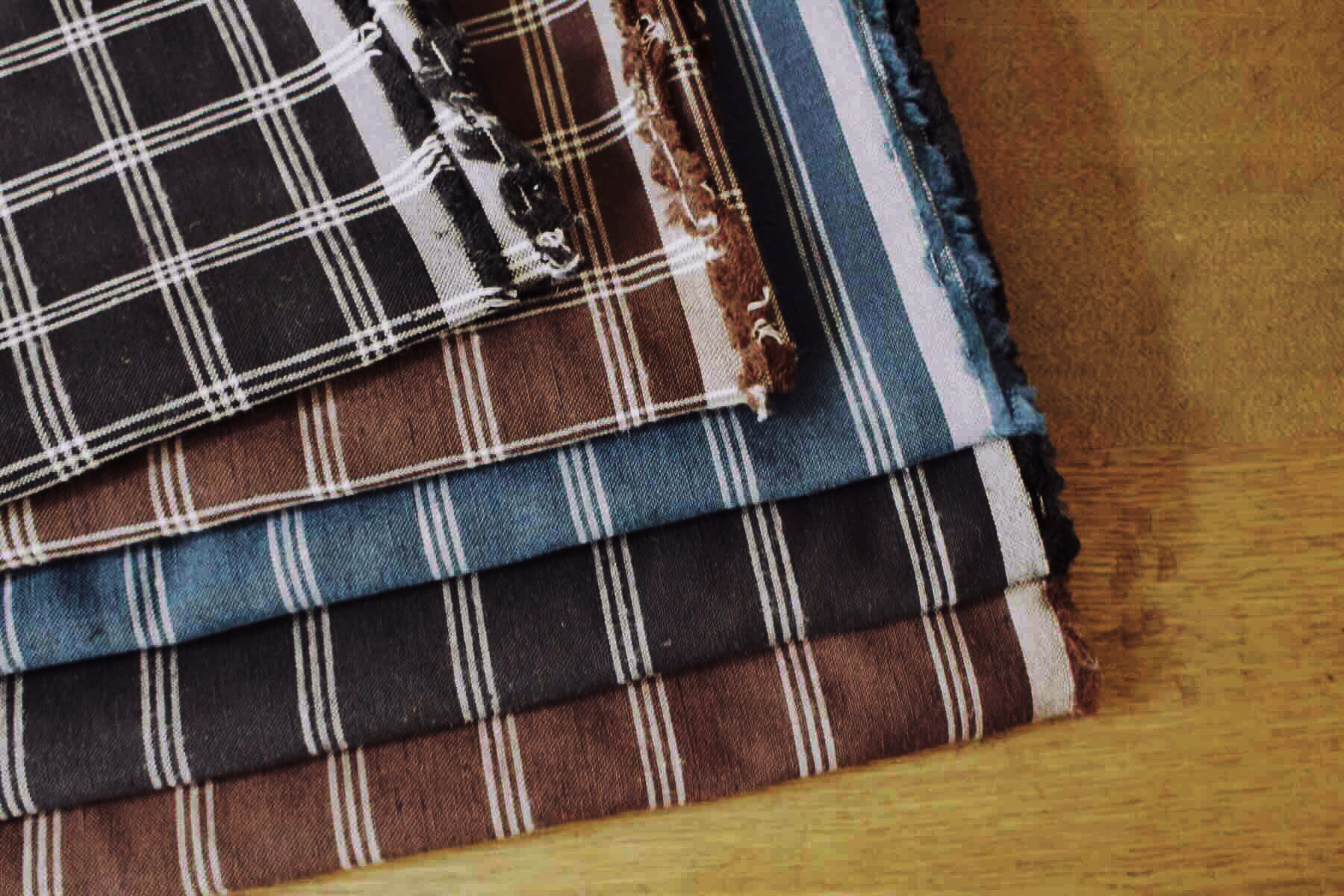 リネンウールウインドウペンチェック３×３