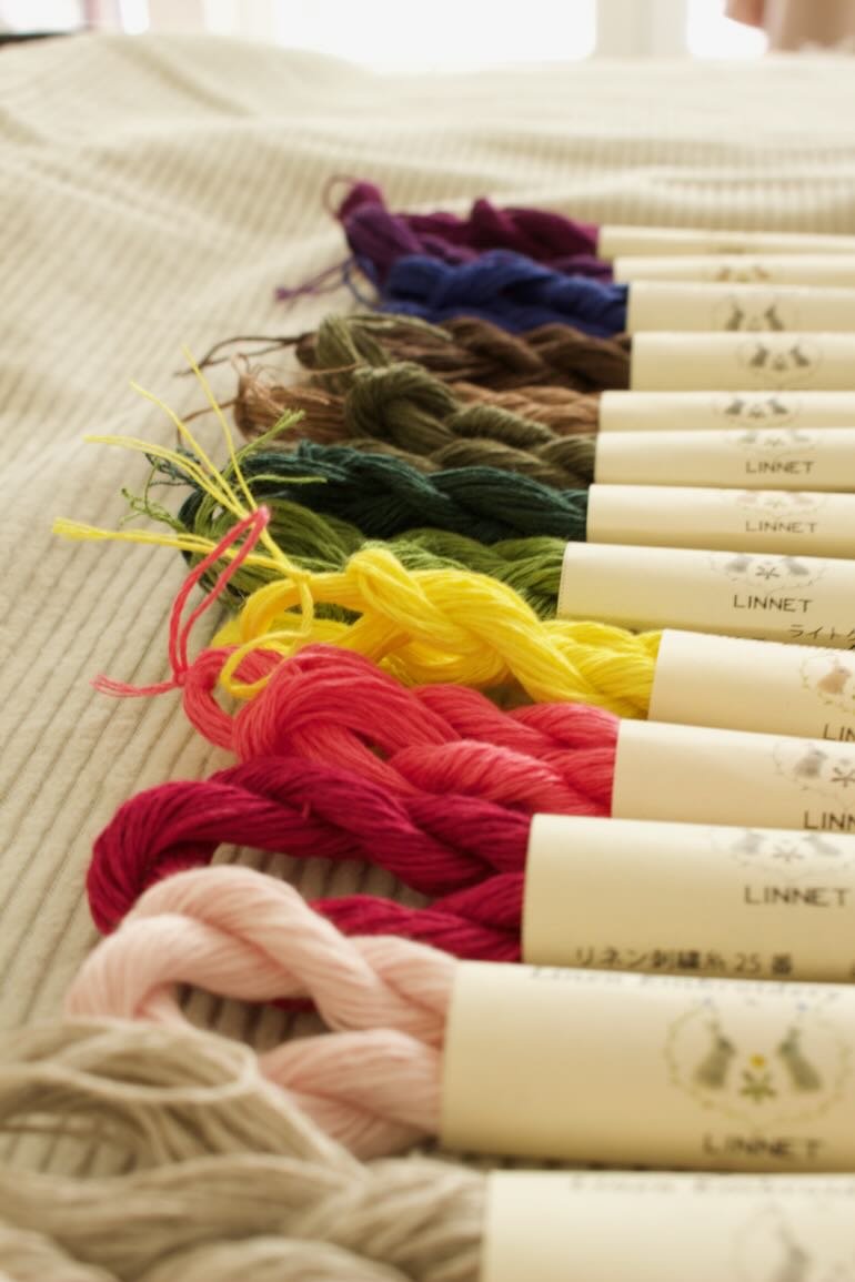 リネン刺繍糸