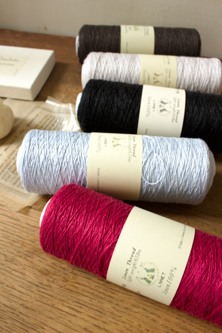 リネン糸中細-紫系