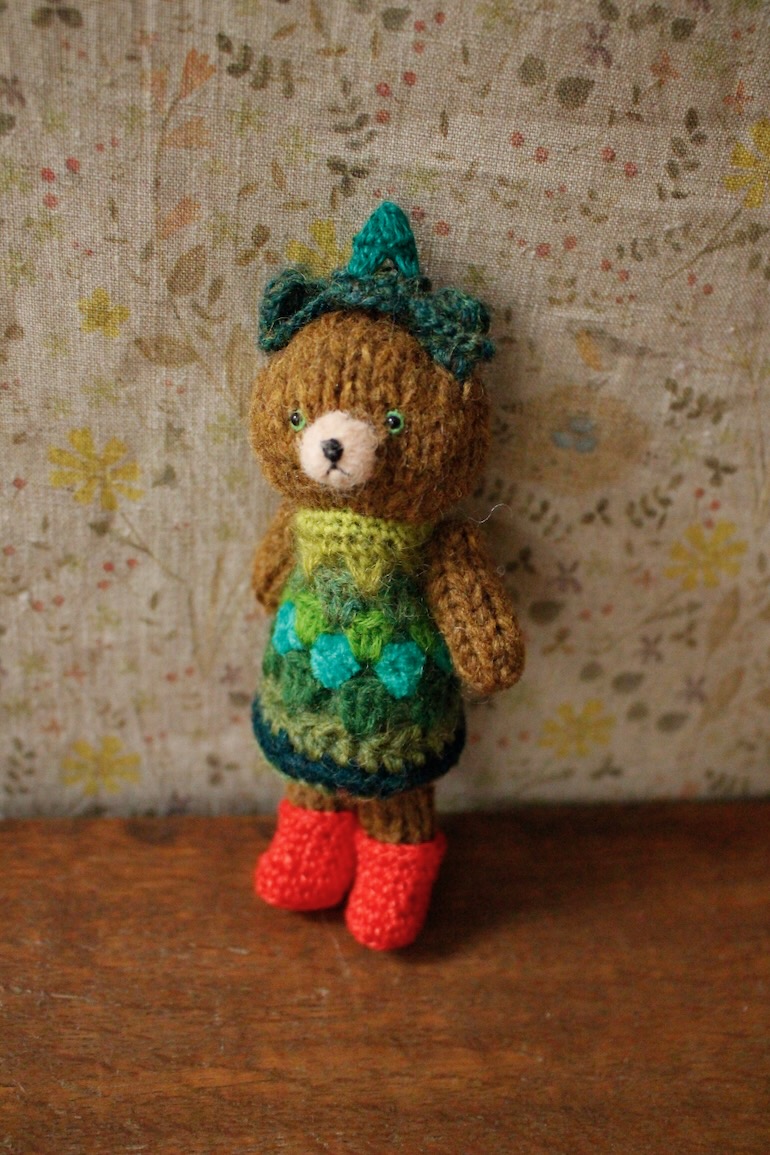 Keitoya pompomwool 展 2026<br />K-10くまのあみぐるみ(ブラウン)