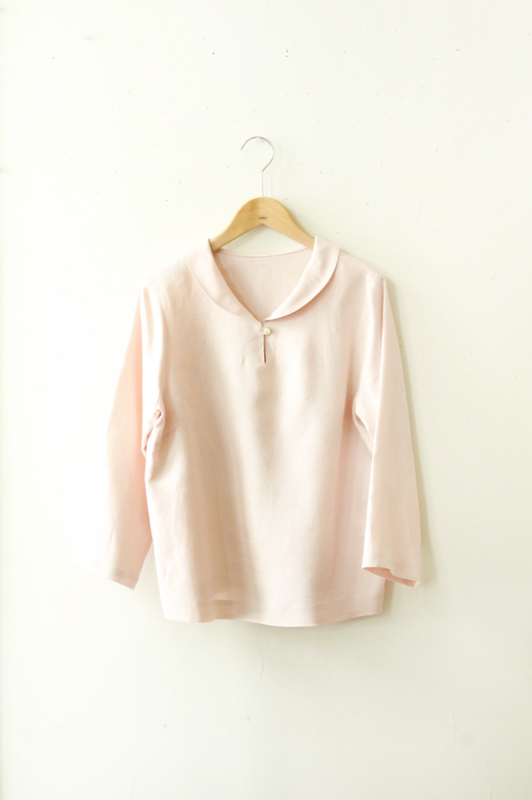 PD　No8へちま衿ブラウス<br />Fabネロリ-L,XL