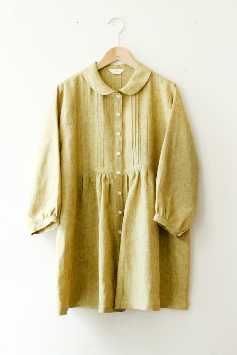 SG No.113ピンタックブラウスチュニック丈79.5cmL<br />シャンブレイワ-ブラ-