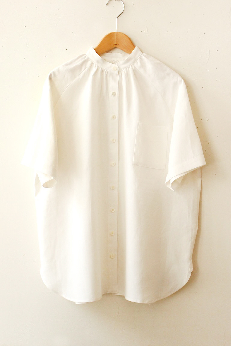 製品No.124ラグラン袖スタンドカラー半袖
