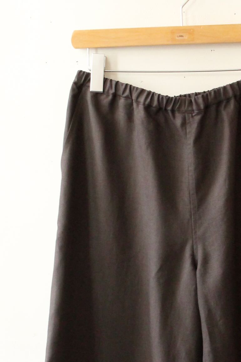 PD  No.125ポケット付き七分丈パンツ<br />クラシックエスプレッソ
