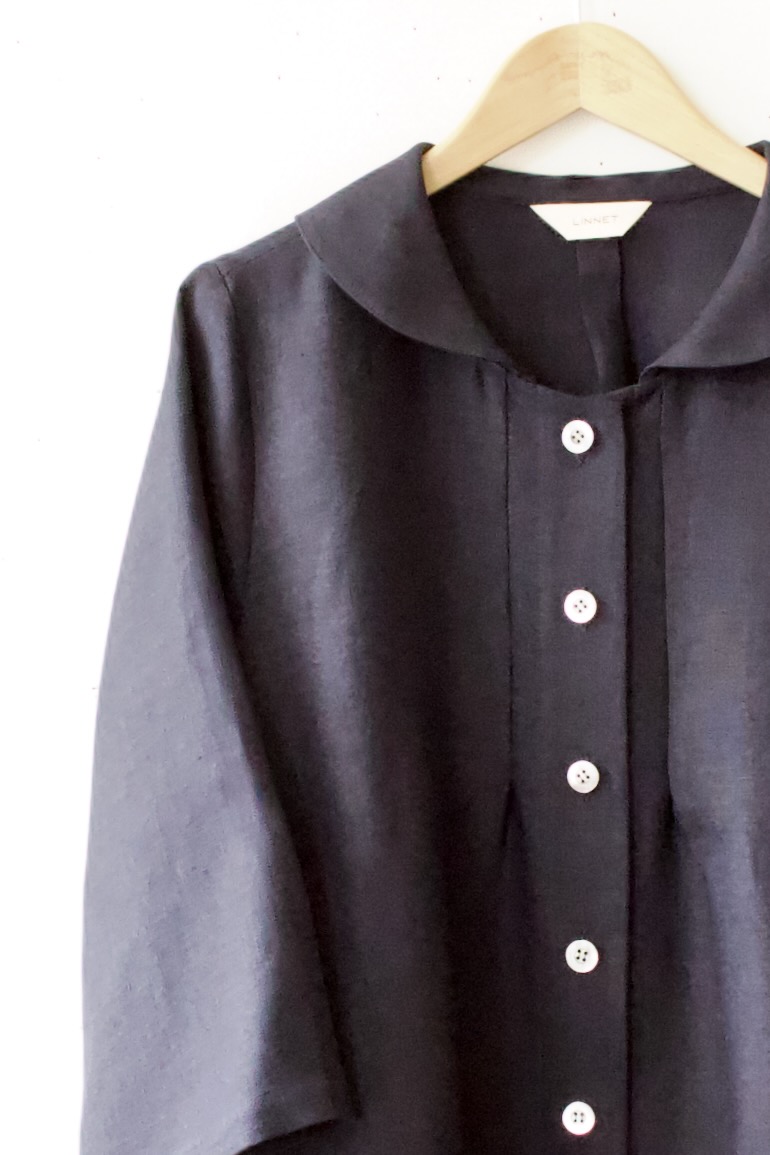 PDNo.126大きめヘチマ衿ブラウス　<br />アンソレイエダ-クネイビ-