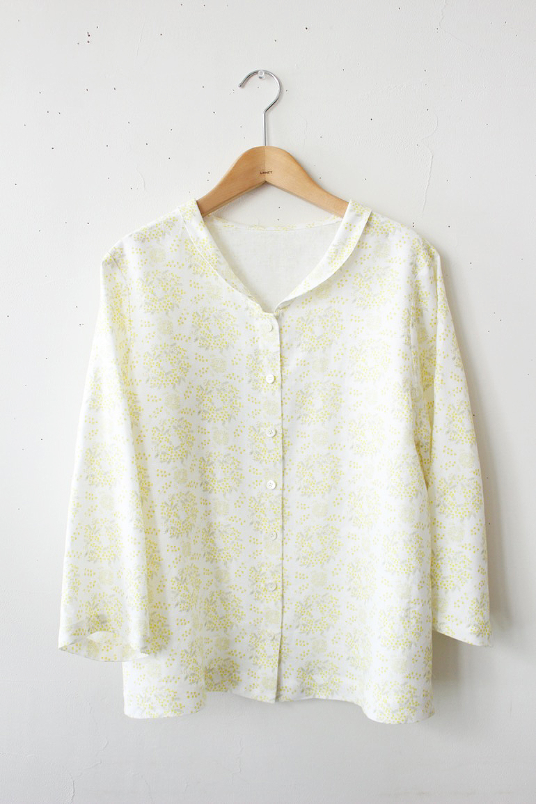 PDNo139へちま衿ブラウス前開き<br />LPミモザスモ-ル