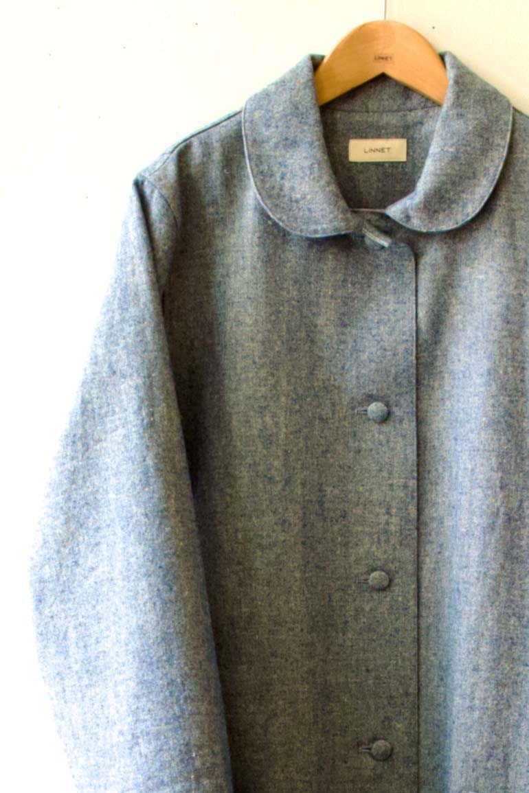 PD No.36コート　リネンウール<br />LWラピスラズリ