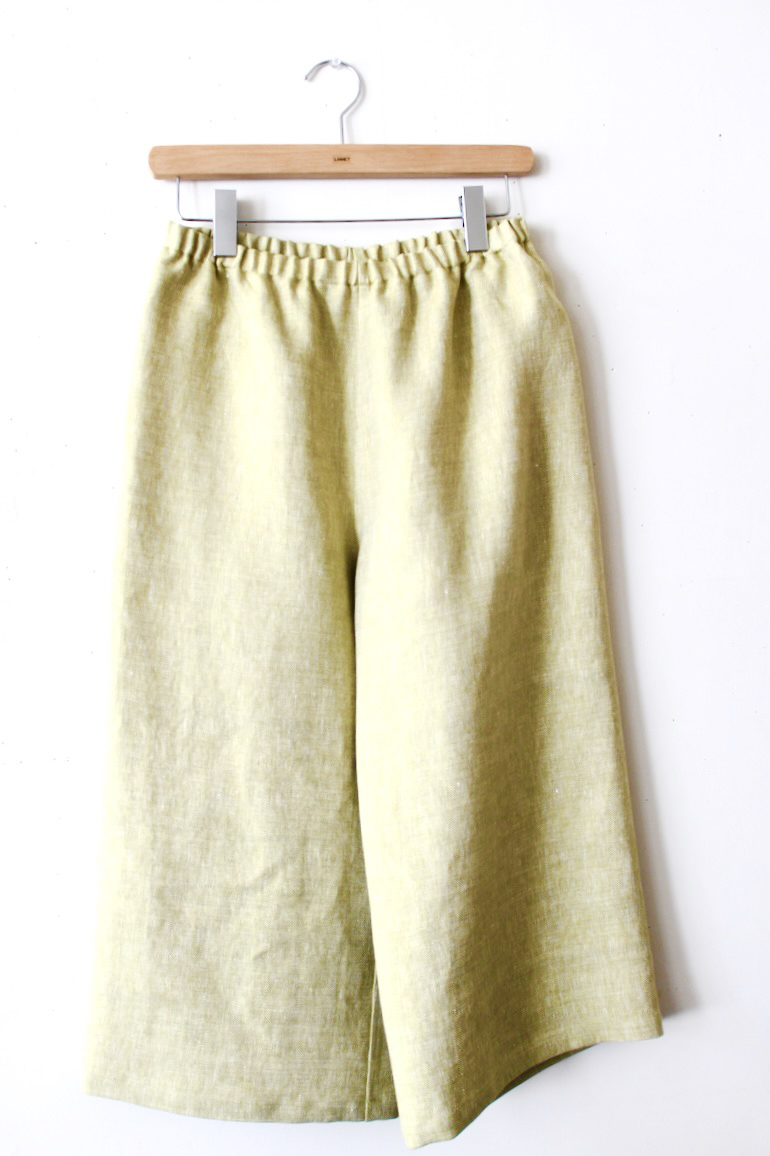 No.47 7分丈パンツL<br />アンソレイエHBグラスグリ-ン