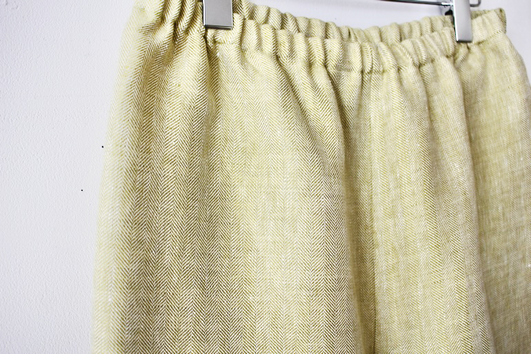 No.47 7分丈パンツ<br />アンソレイエHBグラスグリ-ン