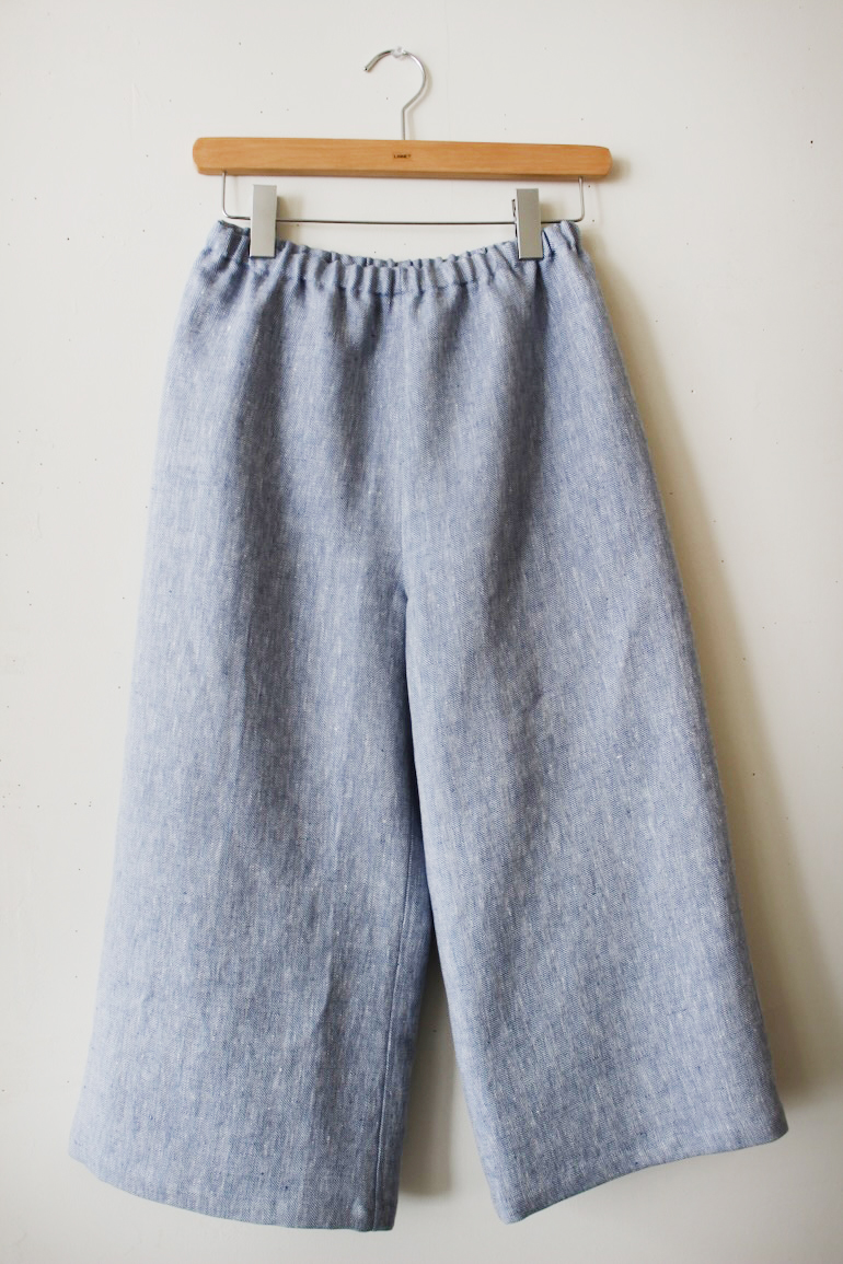 No.47 7分丈パンツM<br />アンソレイエHBブル-ブル-エ