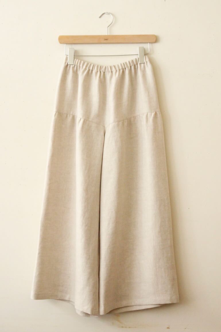 PD NO.55ヨーク付きパンツM,L<br />アンソレイエHB Flax