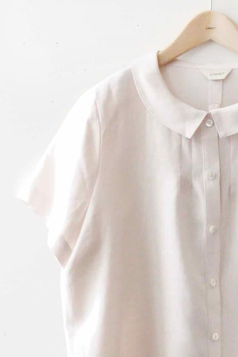 PDNo.94　小さなタックブラウス 半袖<br />Fab ネロリ