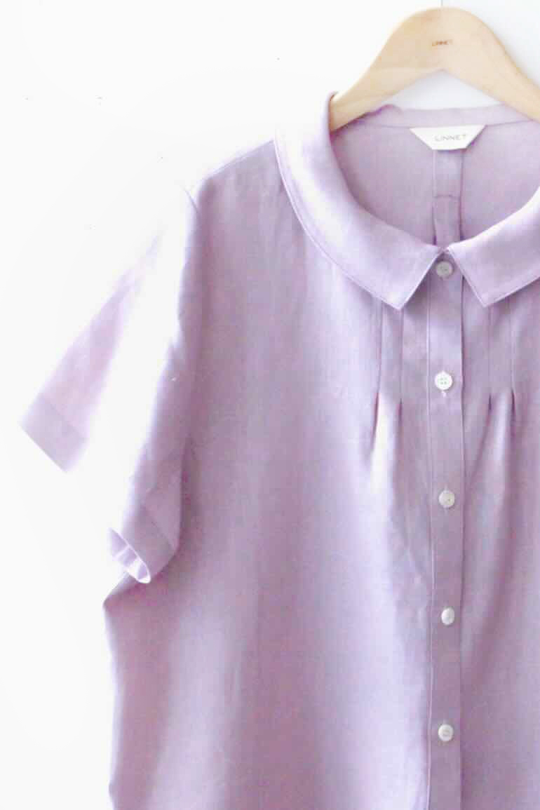 PDNo.94　小さなタックブラウス 半袖<br />Fab リラ