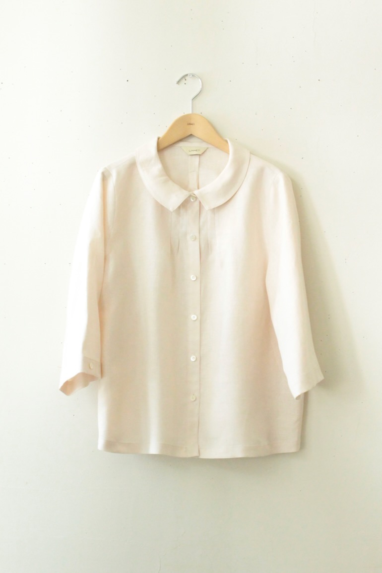 PDNo.94　小さなタックブラウス ７分袖<br />fabネロリLM