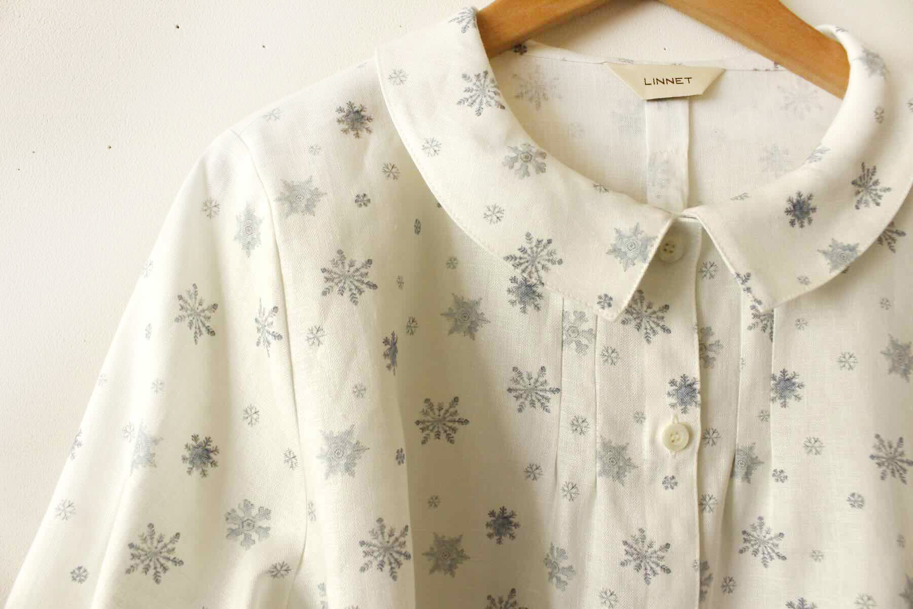 PDNo.94　小さなタックブラウス ７分袖　　<br />LPスノ-フレ-クOW