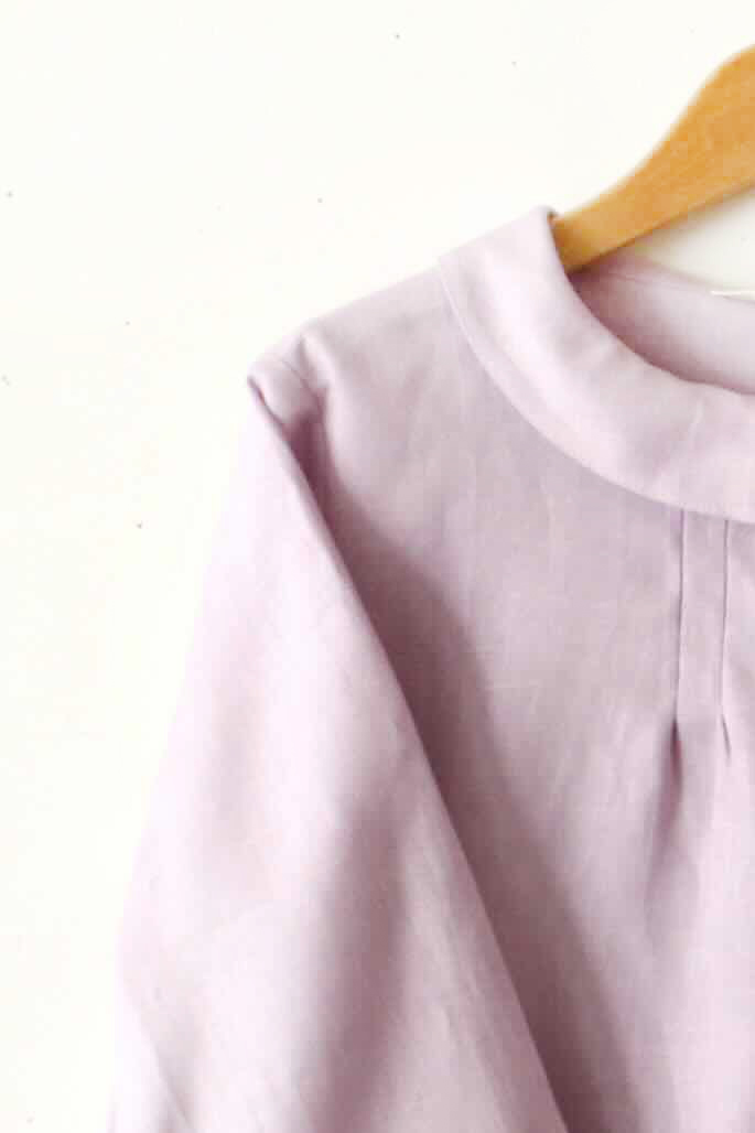 PDNo.94　小さなタックブラウス ７分袖　　<br />fabリラ