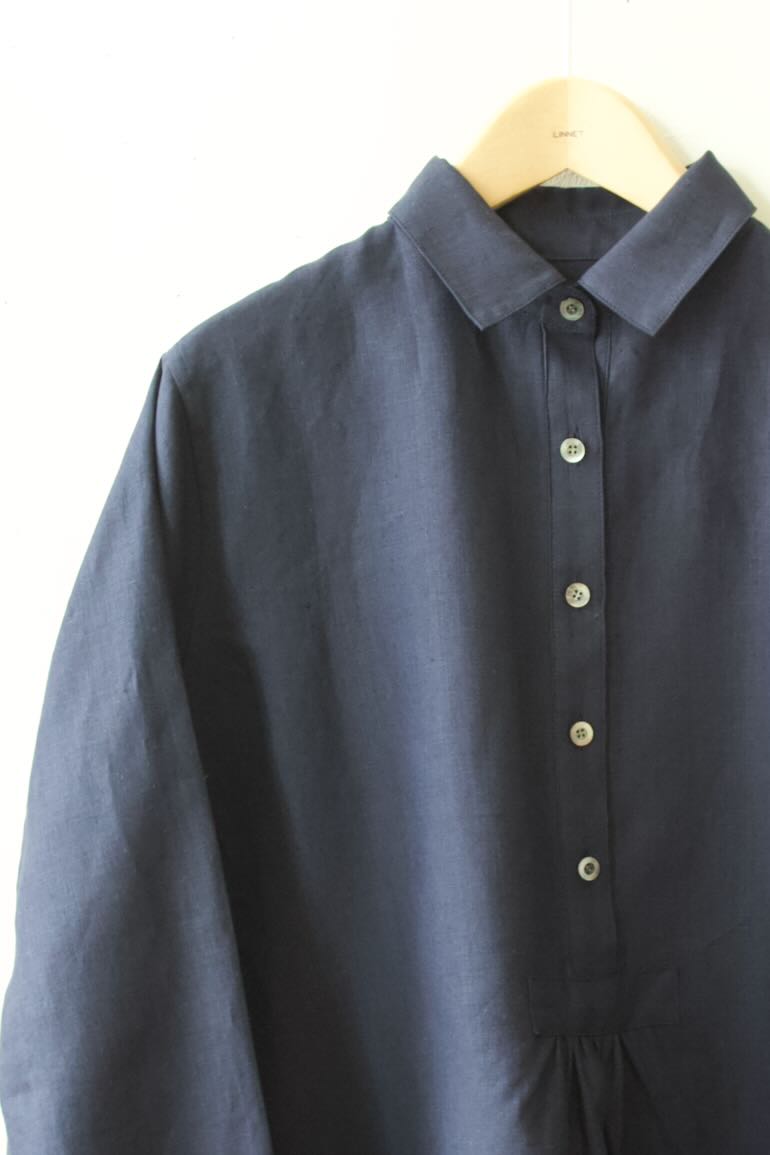 製品PD No.135小さな丸衿ブラウス 7分袖