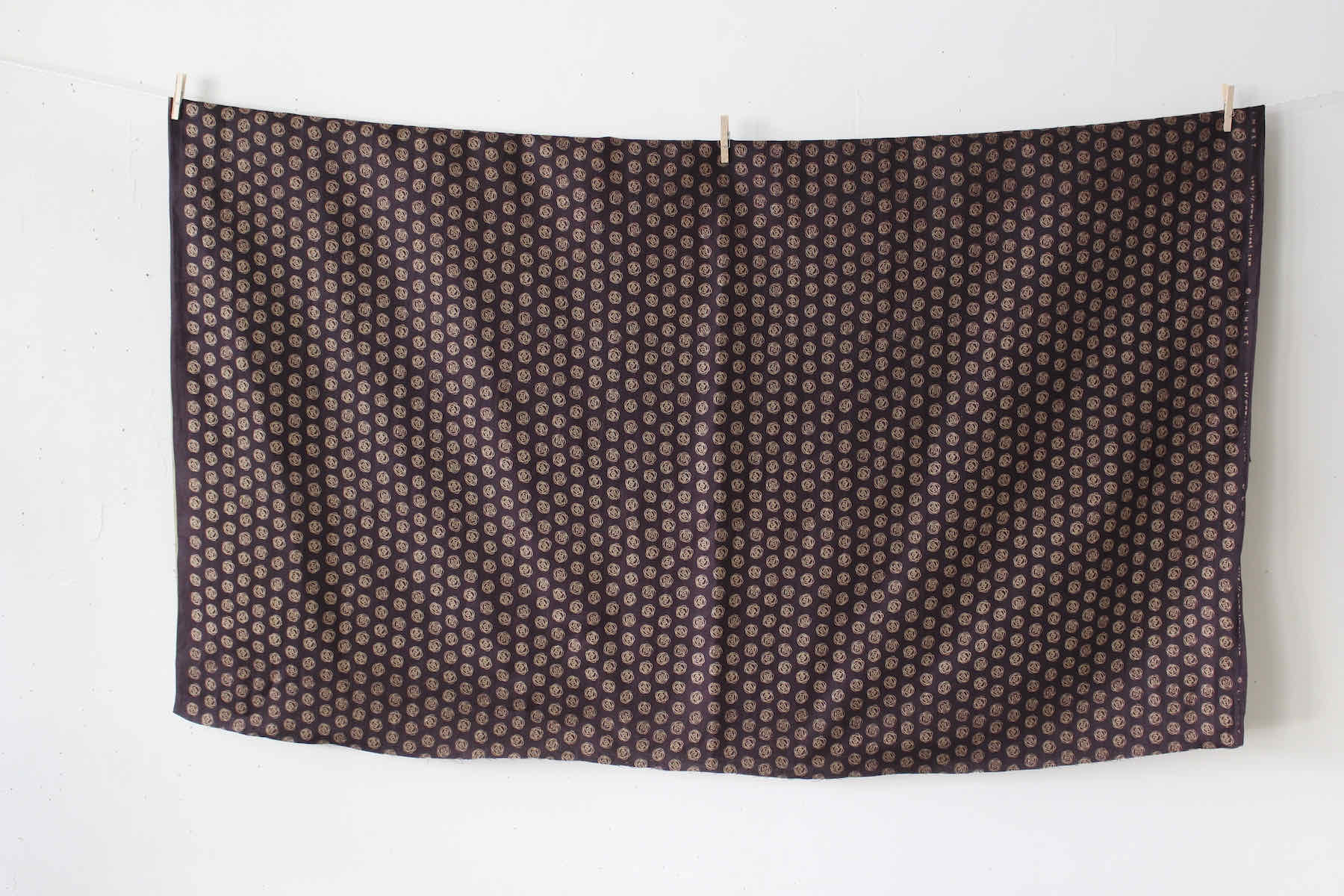 LINNET リネンプリント ローズドット<br />マルベリ-×ナツメグ