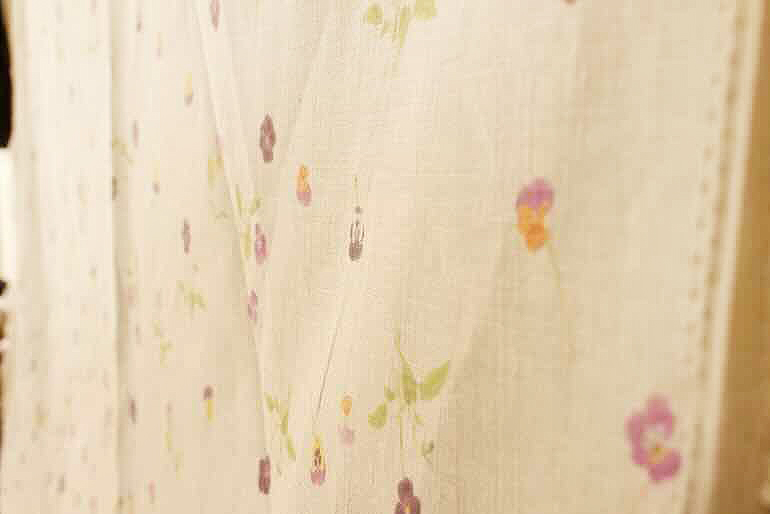 LINNET リネンプリント　ヴィオラ<br />Flax