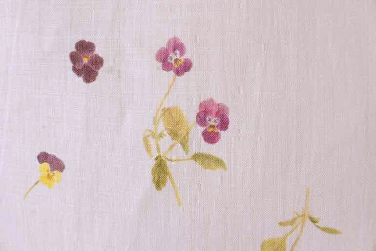 LINNET リネンプリント　ヴィオラ<br />ルピナス