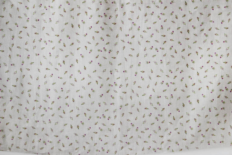 LINNET リネンプリント　薔薇つぼみ<br />Flax