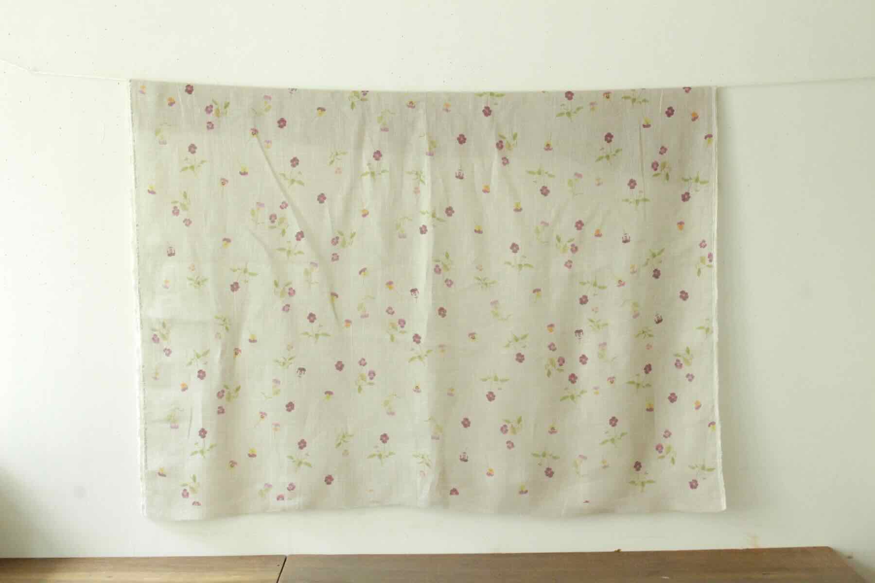 LINNET リネンガーゼプリント　<br />ヴィオラ