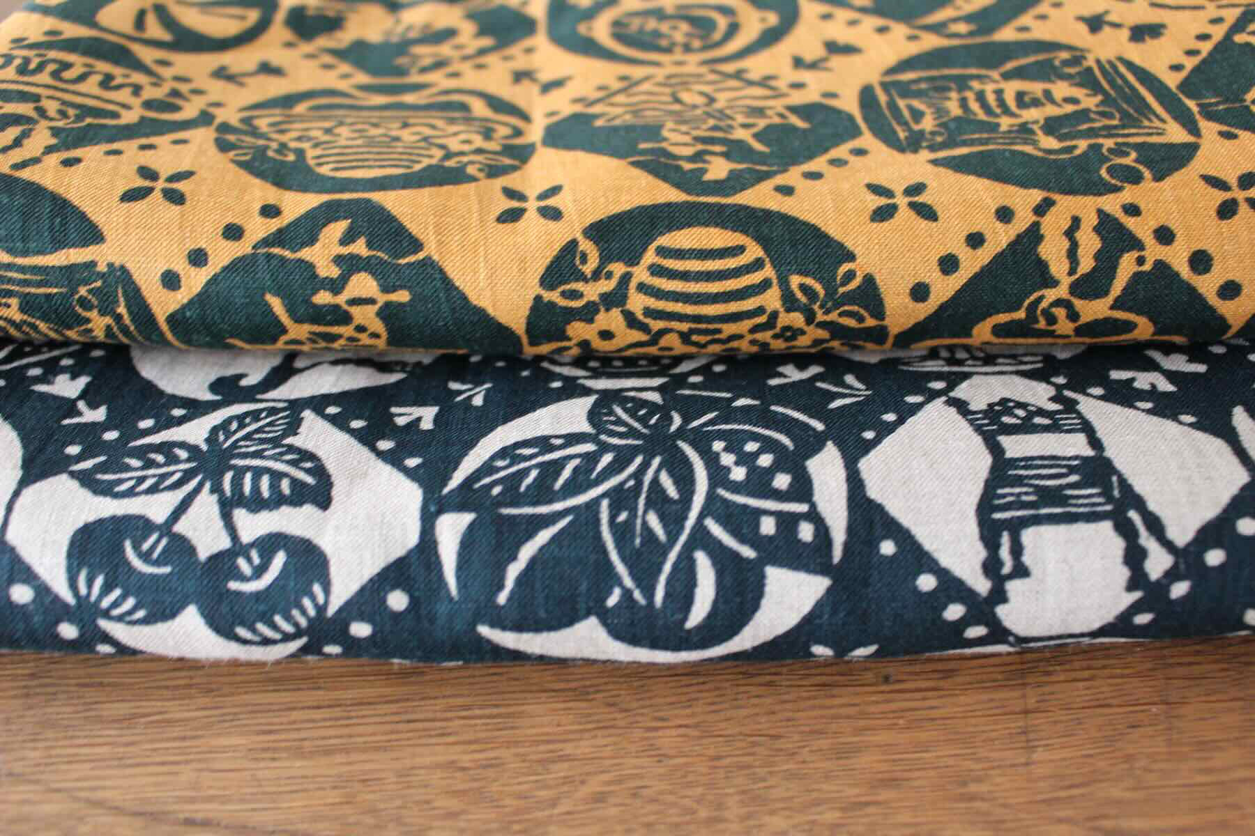 LINNET リネンプリントしりとり糸巻き