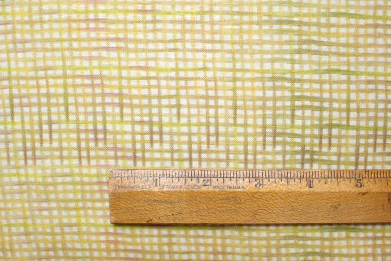 LINNET　リネンプリント　水彩ギンガム<br />ジョ-ヌ ミモザ