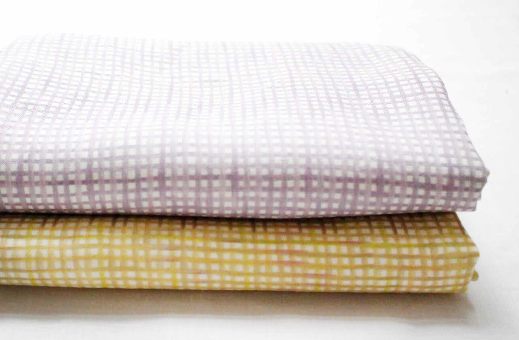 LINNET　リネンプリント　水彩ギンガム