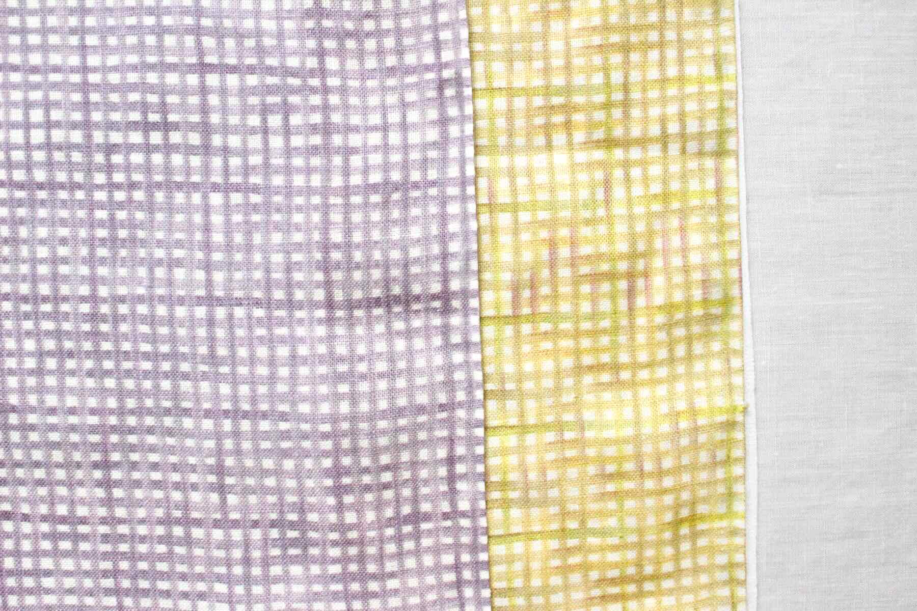 LINNET　リネンプリント　水彩ギンガム