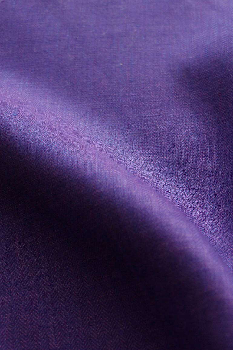 リネンヘリンボーンNo.17<br />C#21ブル-ビオレット