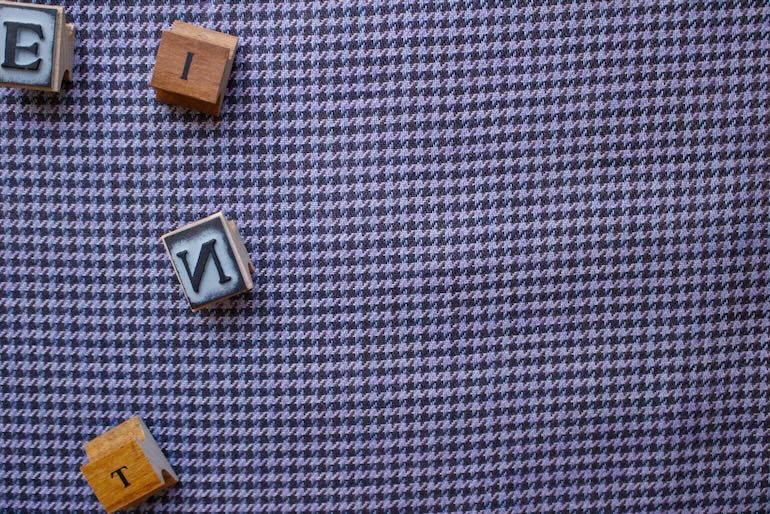 ヘンプ　ハウンドツース<br />ビオレット