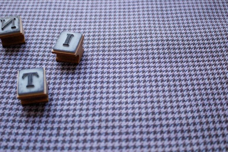 ヘンプ　ハウンドツース<br />ビオレット