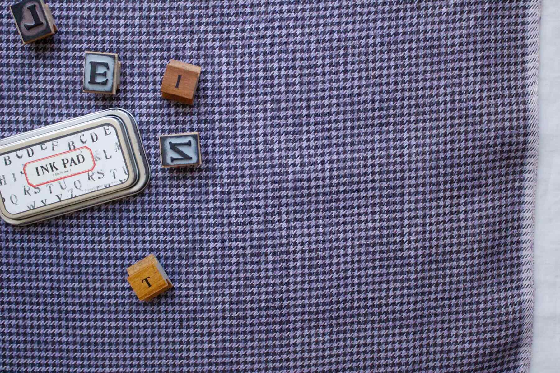 ヘンプ　ハウンドツース<br />ビオレット