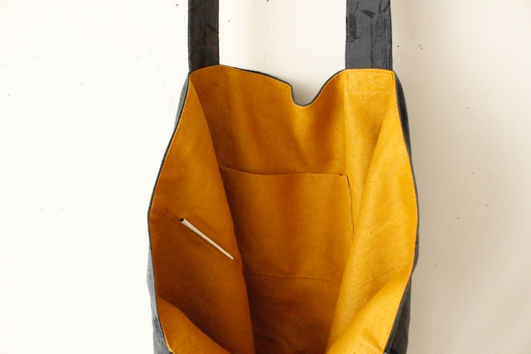 丸底トートバッグセット<br />墨黒