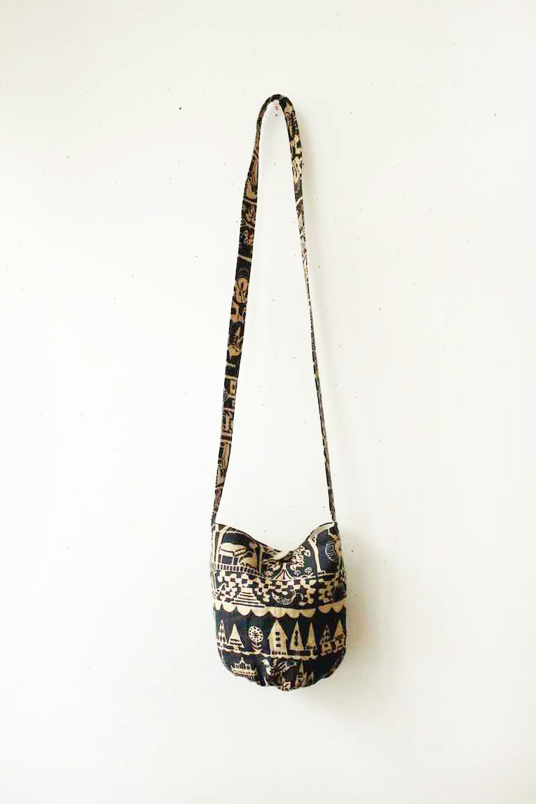 No.108 丸底ポシェットセット<br />水辺のもてなし黒