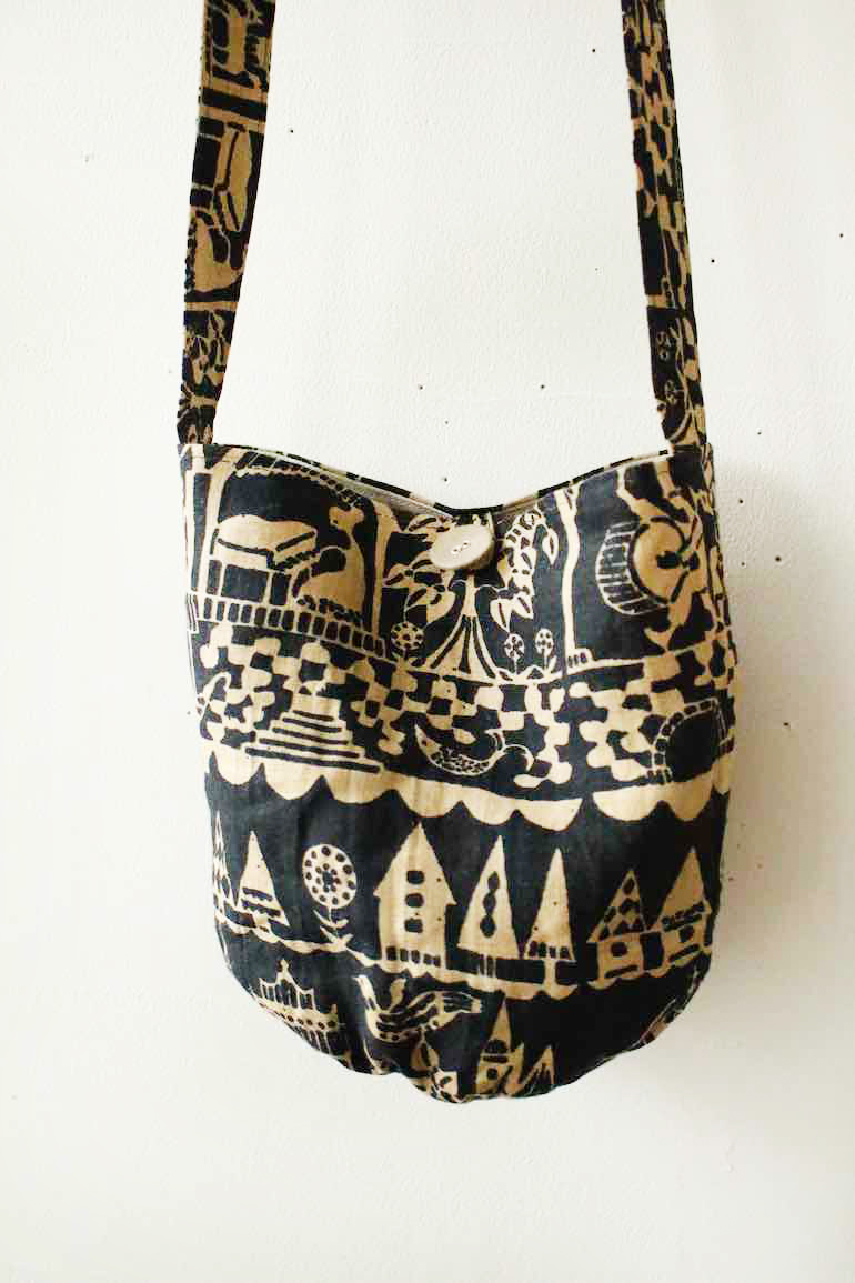 No.108 丸底ポシェットセット<br />水辺のもてなし黒