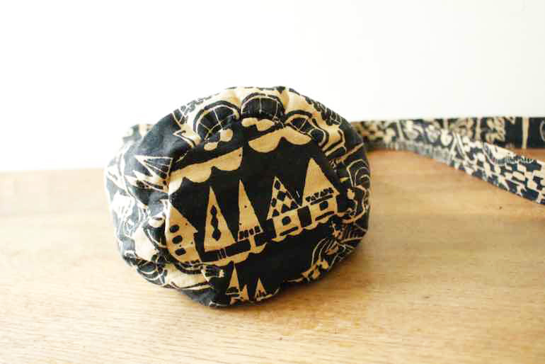 No.108 丸底ポシェットセット<br />水辺のもてなし黒